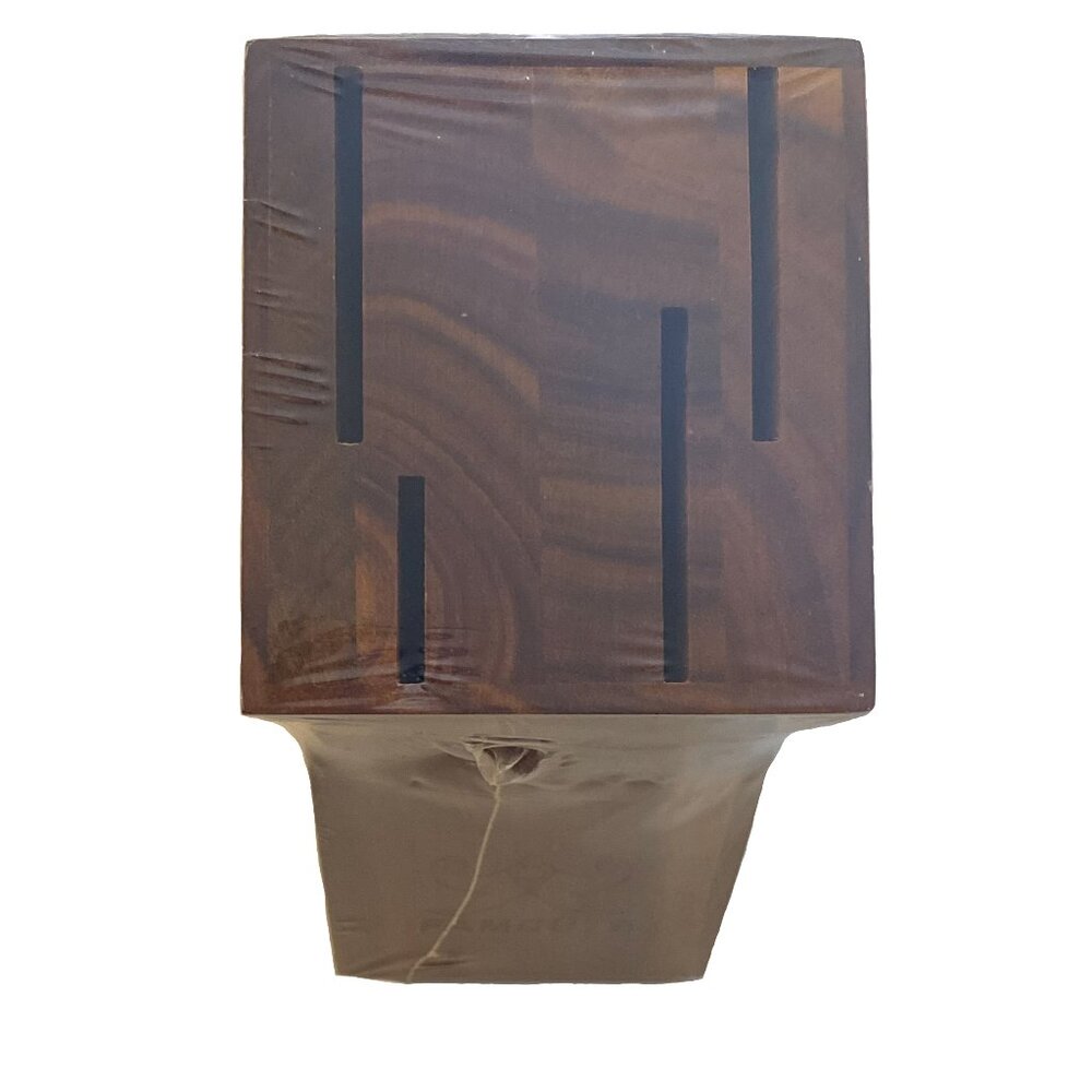FAMCÜTE Block Wooden Holder for 4 Piece Kitchen Knife Set - New & Sealed